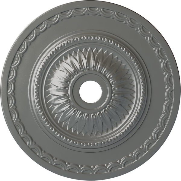Ekena Millwork Sunflower Ceiling Medallion (Fits Canopies up to 5 5/8"), 29 1/2"OD x 3 5/8"ID x 1 5/8"P, Silver CM29SFSLS - main